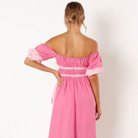 Petal & Pup Tailor Off Shoulder Midi Dress New! - Picture 8 of 16